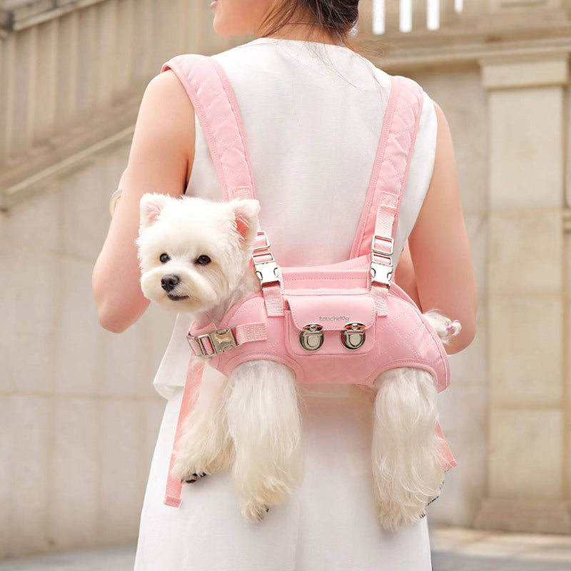 Luxury Quilted Dog Carrier Backpack | Front, Back & Handheld Pet Carrier for Small Dogs