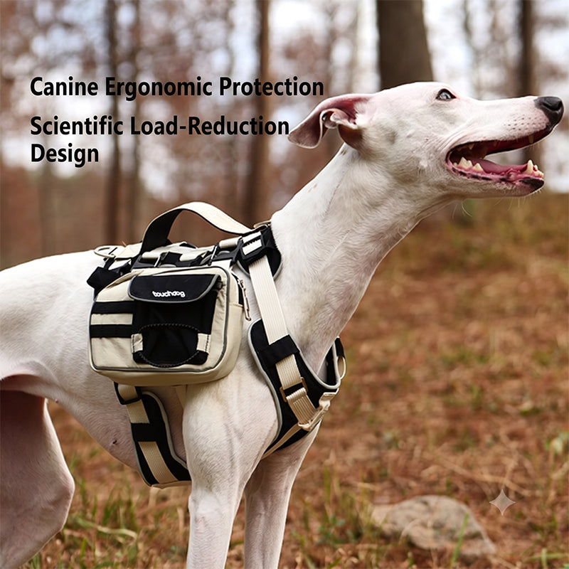 Tactical Dog Harness with Detachable Utility Pack | Reflective No-Pull Outdoor Harness