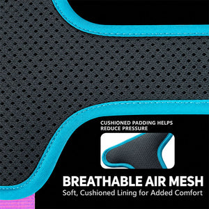 Close-up of the breathable 3D air mesh lining and cushioned padding inside the dog harness
