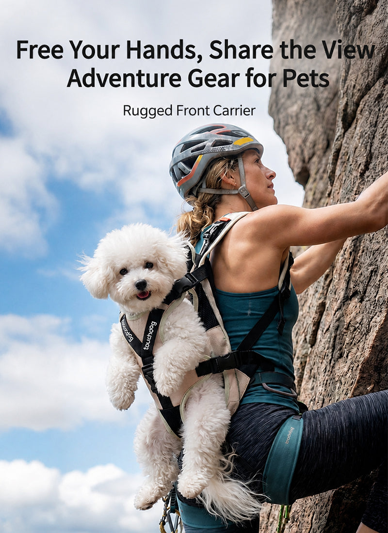 Lightweight Pet Carrier Backpack | Breathable Waterproof Hands-Free Dog Carrier for Outdoor Travel & Hiking