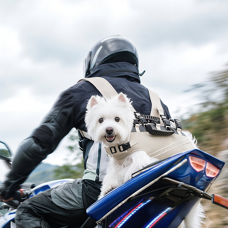 Dual-Way Shoulder Dog Carrier Backpack | Waterproof Hiking Pet Carrier with Reflective Strips for Small & Medium Dogs