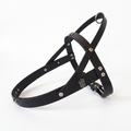 Black Full-Grain Leather Dog Harness—Heavy-Duty Training Harness for Medium to Large Dogs